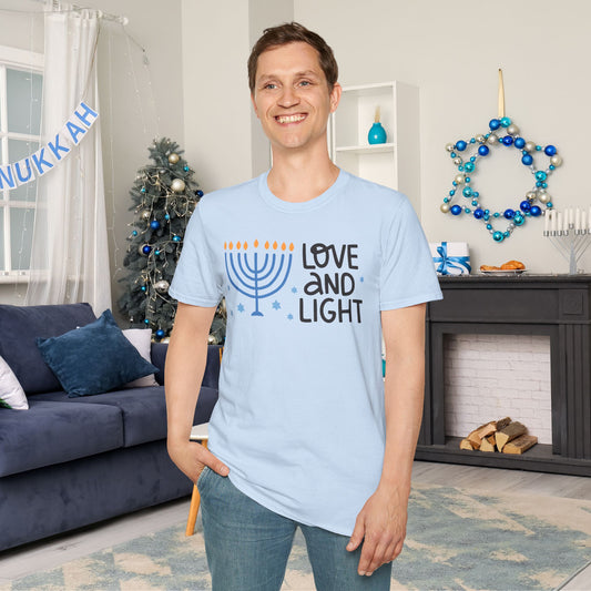 Hanukkah Love & Light 4 Adult T-shirt