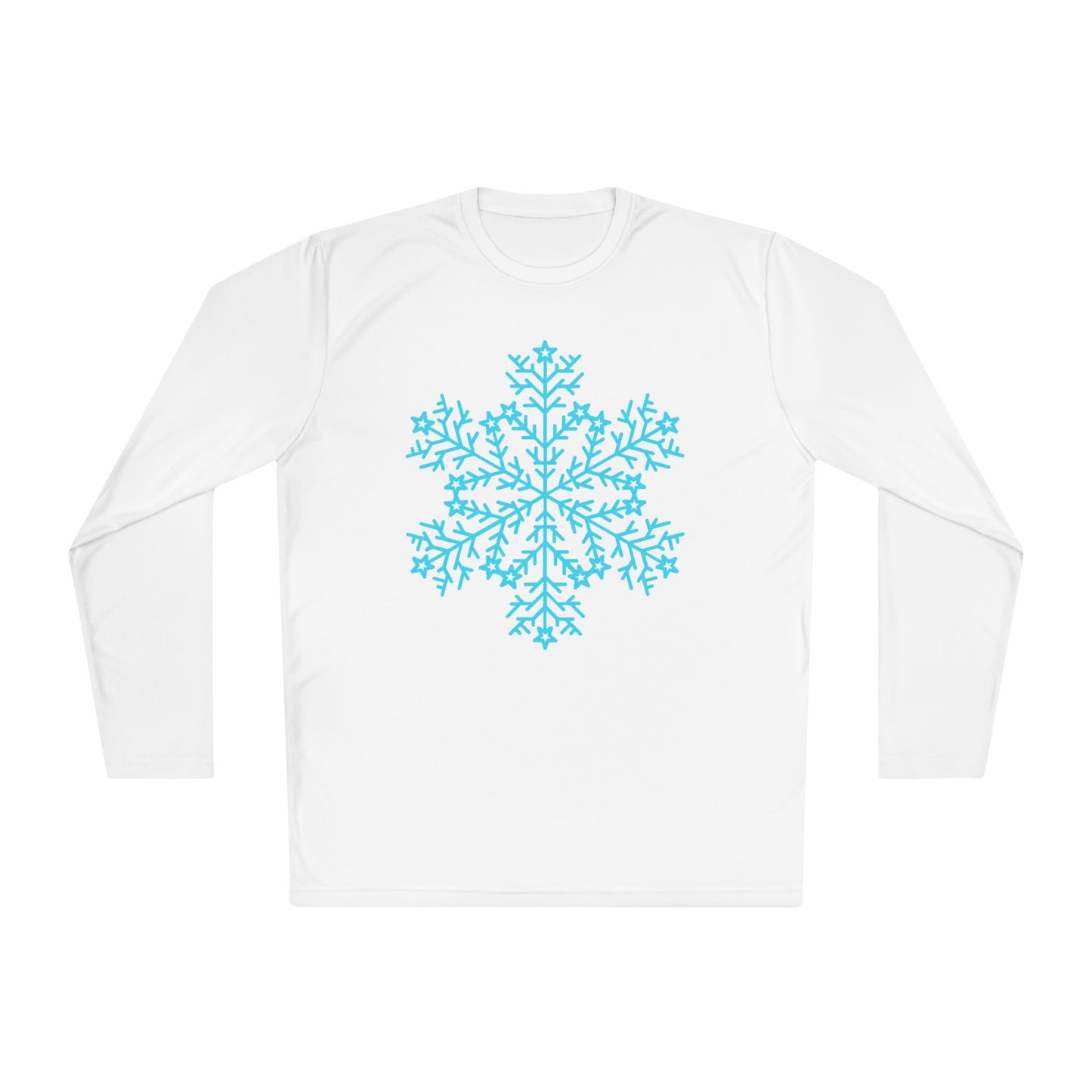 Large Snowflake Adult Long Sleeve Tee