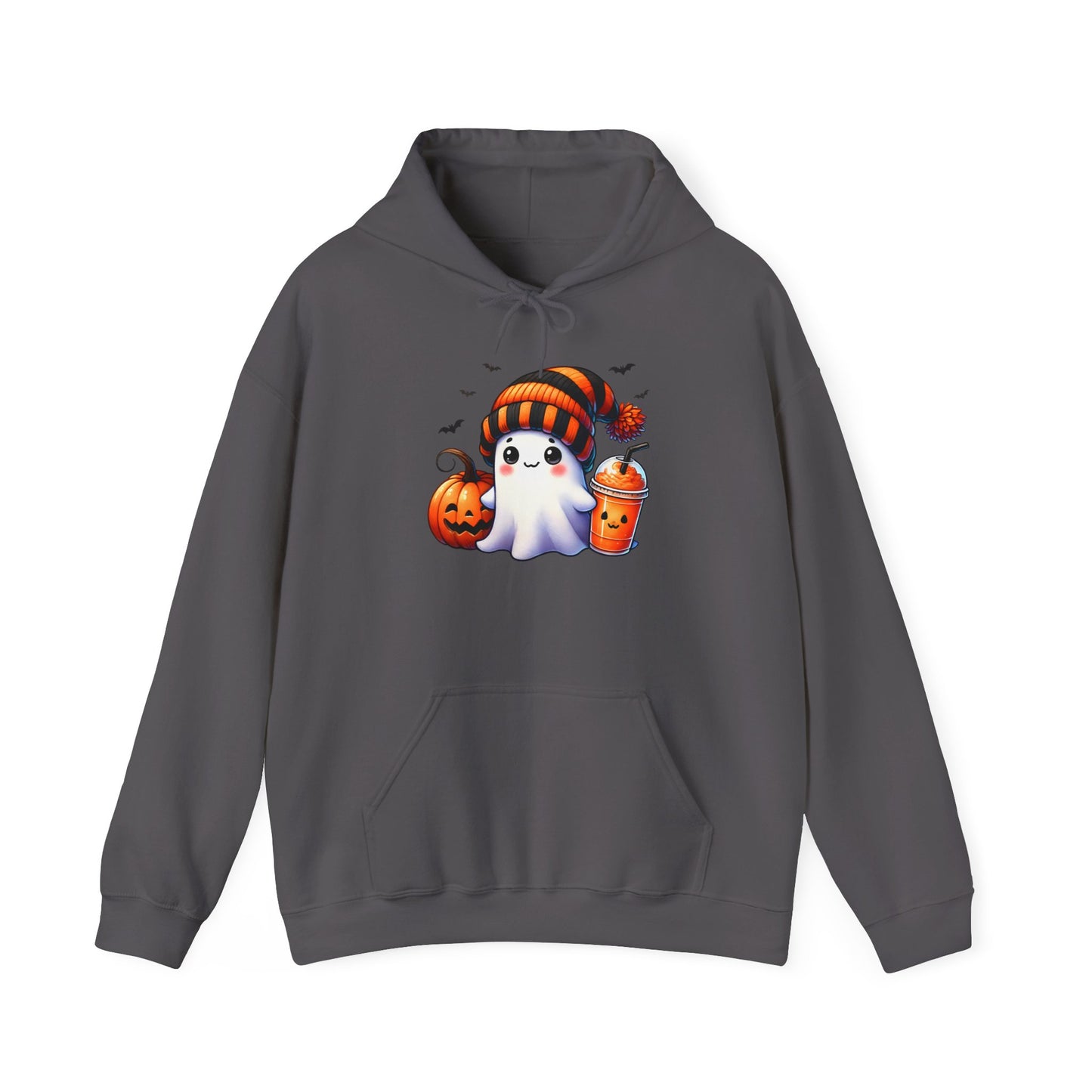 Cute Ghost and Pumpkins Heavy Blend™ Hooded Sweatshirt