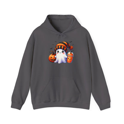 Cute Ghost and Pumpkins Heavy Blend™ Hooded Sweatshirt