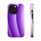 Purple Gradient Stripes MagSafe® Compatible Tough Case for iPhone