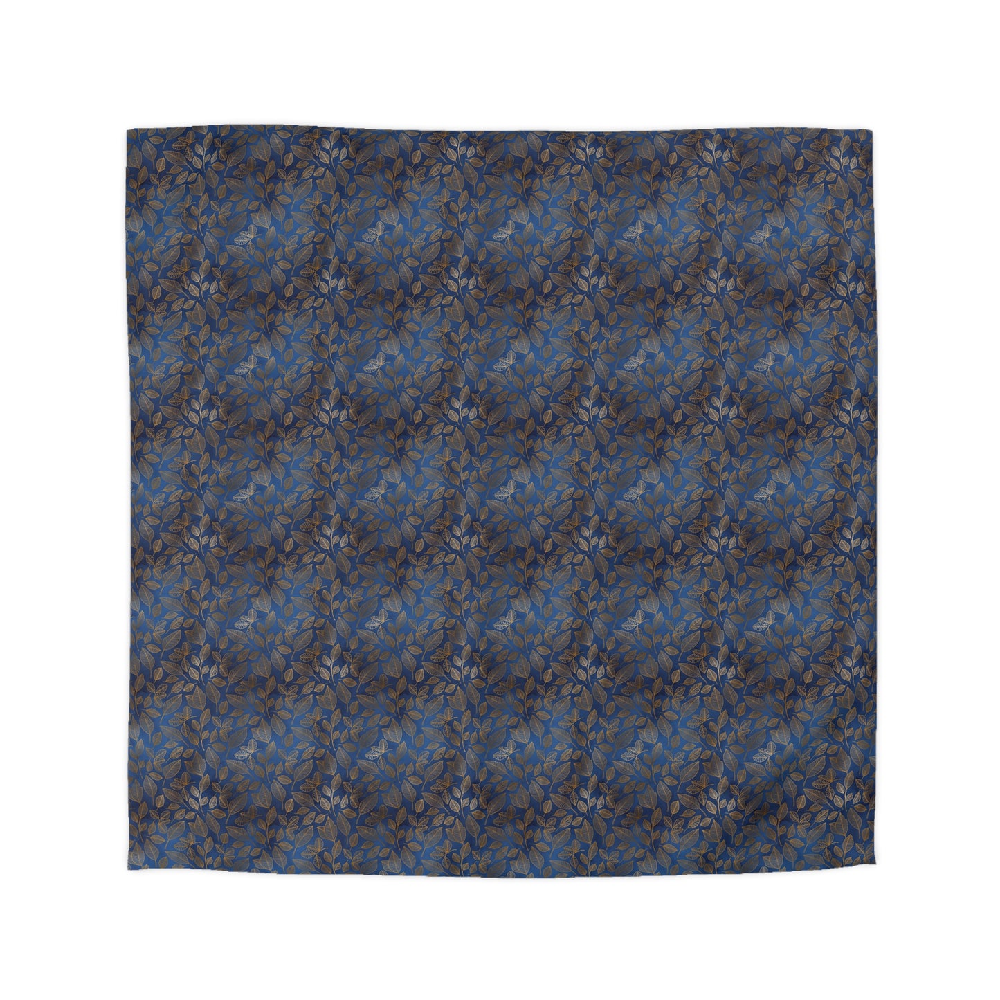 Navy & Gold Botanica Microfiber Duvet Cover
