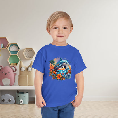 Tropical Dolphin Toddler Tee