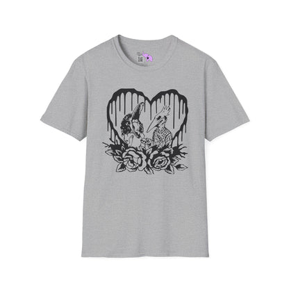 Beetlejuice Barbara & Adam Adult T-shirt
