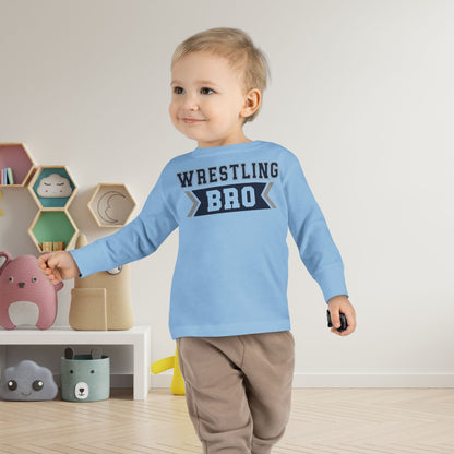 Wrestling Bro Toddler Long Sleeve Tee