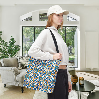 Talavera Sunburst Canvas Tote Bag