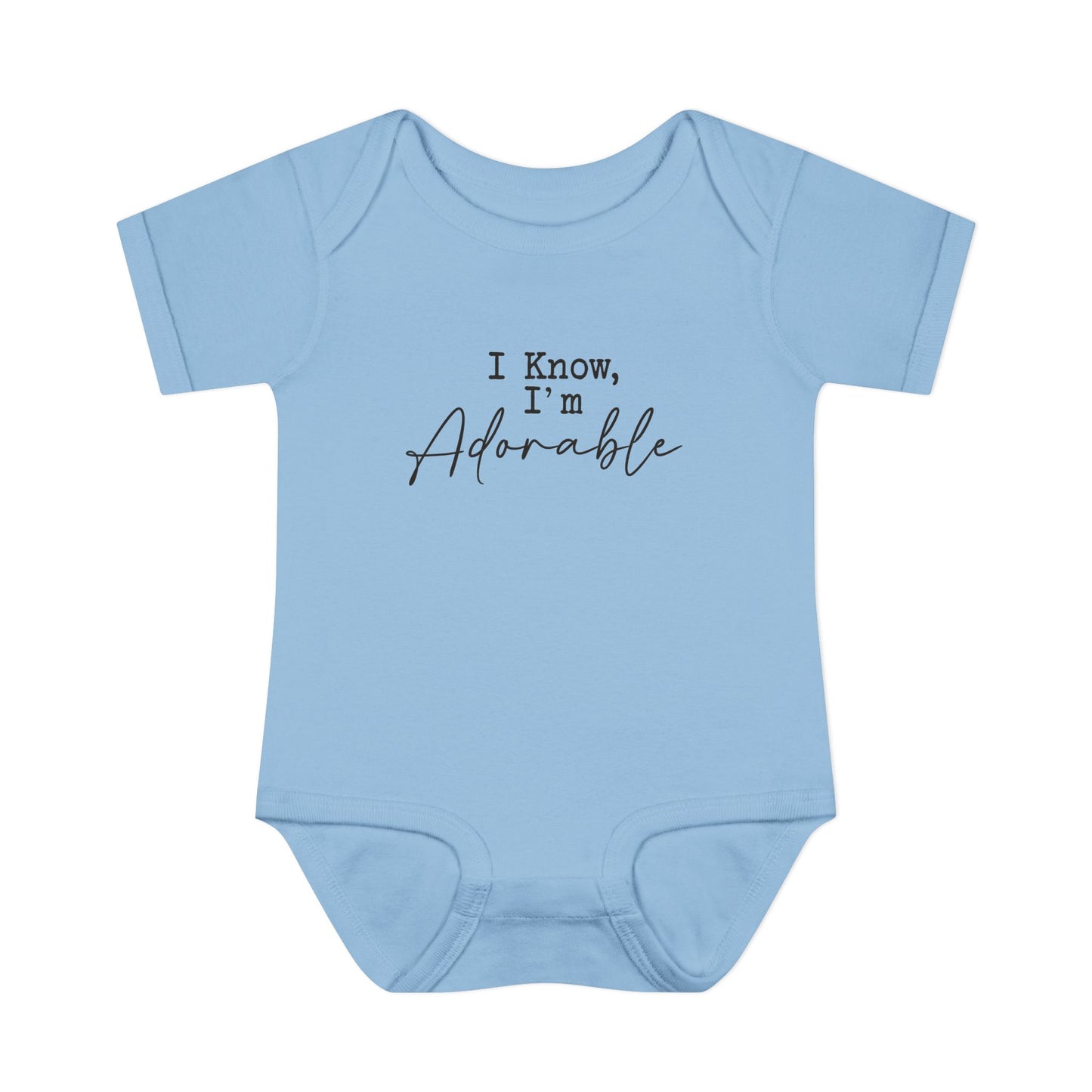 I Know I'm Adorable Infant Onesie