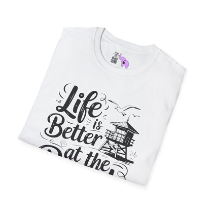 Life is Better At The Beach Adult T-shirt