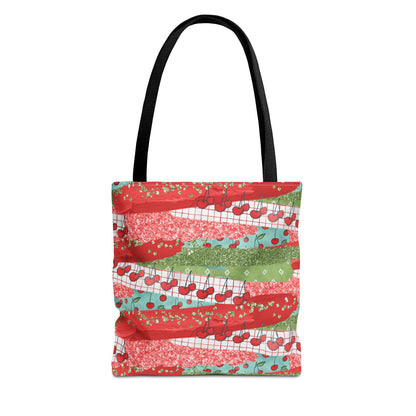 Cherry Lane Canvas Tote Bag