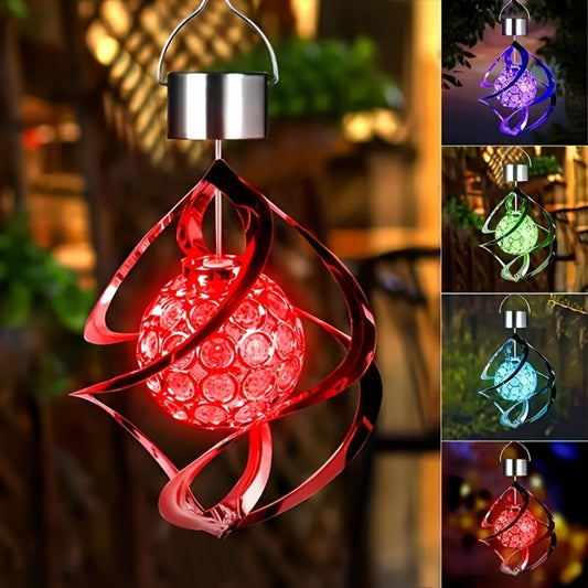 Wind Spinner Solar LED Light Decor