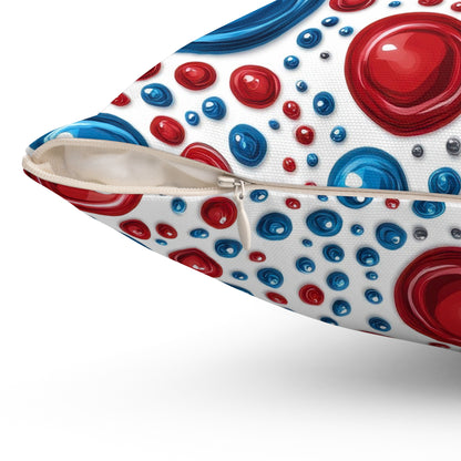 Freedom Dots Throw Pillow