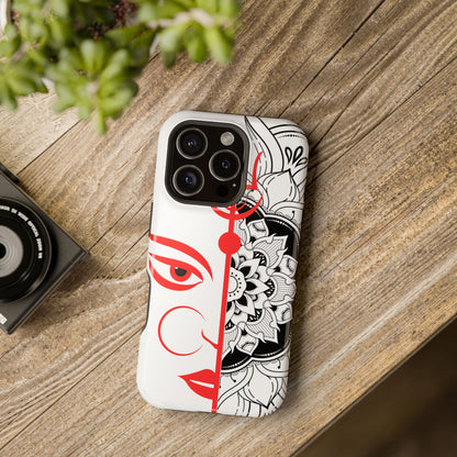 Goddess Durga Mata w/Manala MagSafe® Compatible Tough Case for iPhone