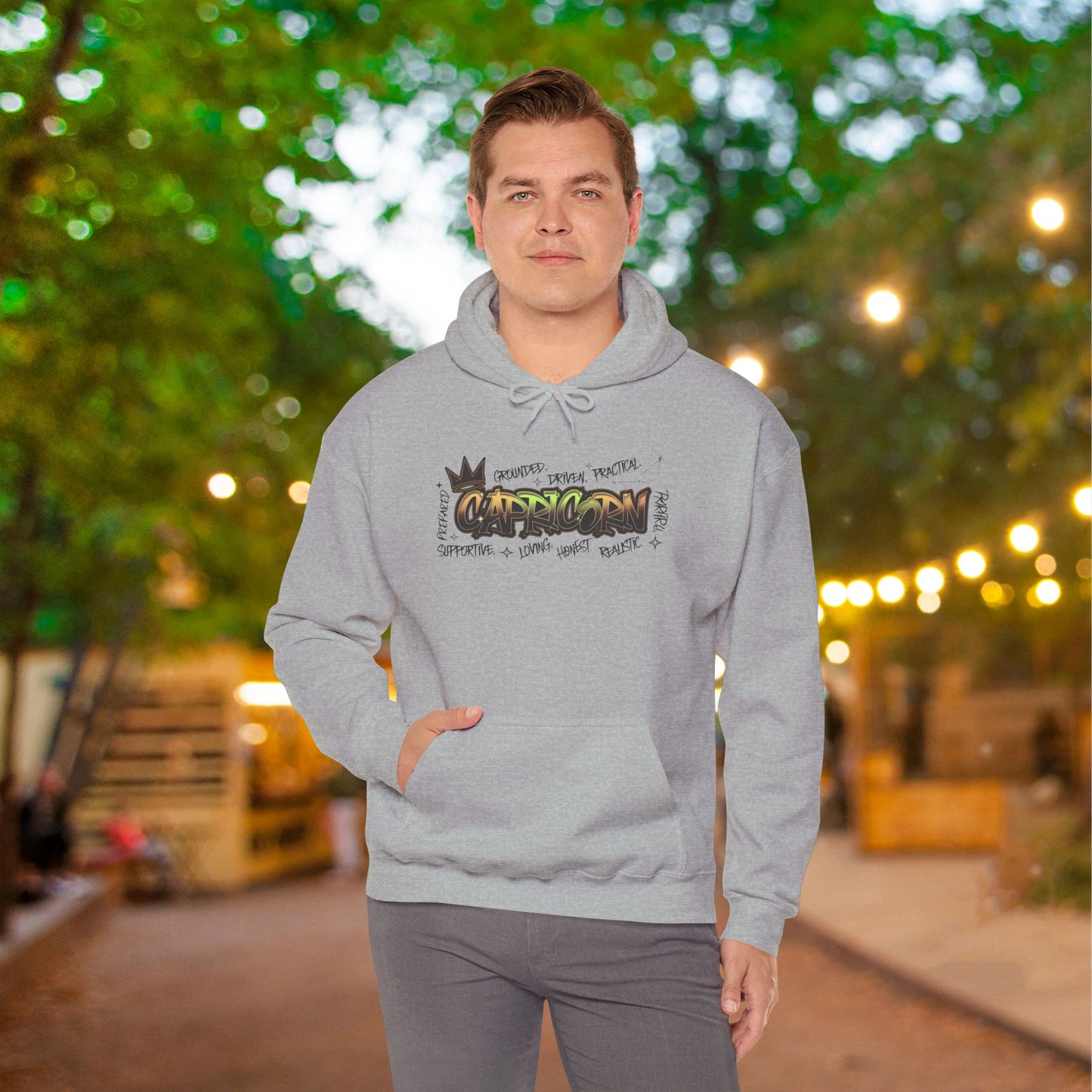 Capricorn Street Art Heavy Blend™ Hooded Sweatshirt