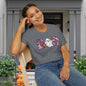 Cute Floral Boo w/Ghost Adult T-shirt
