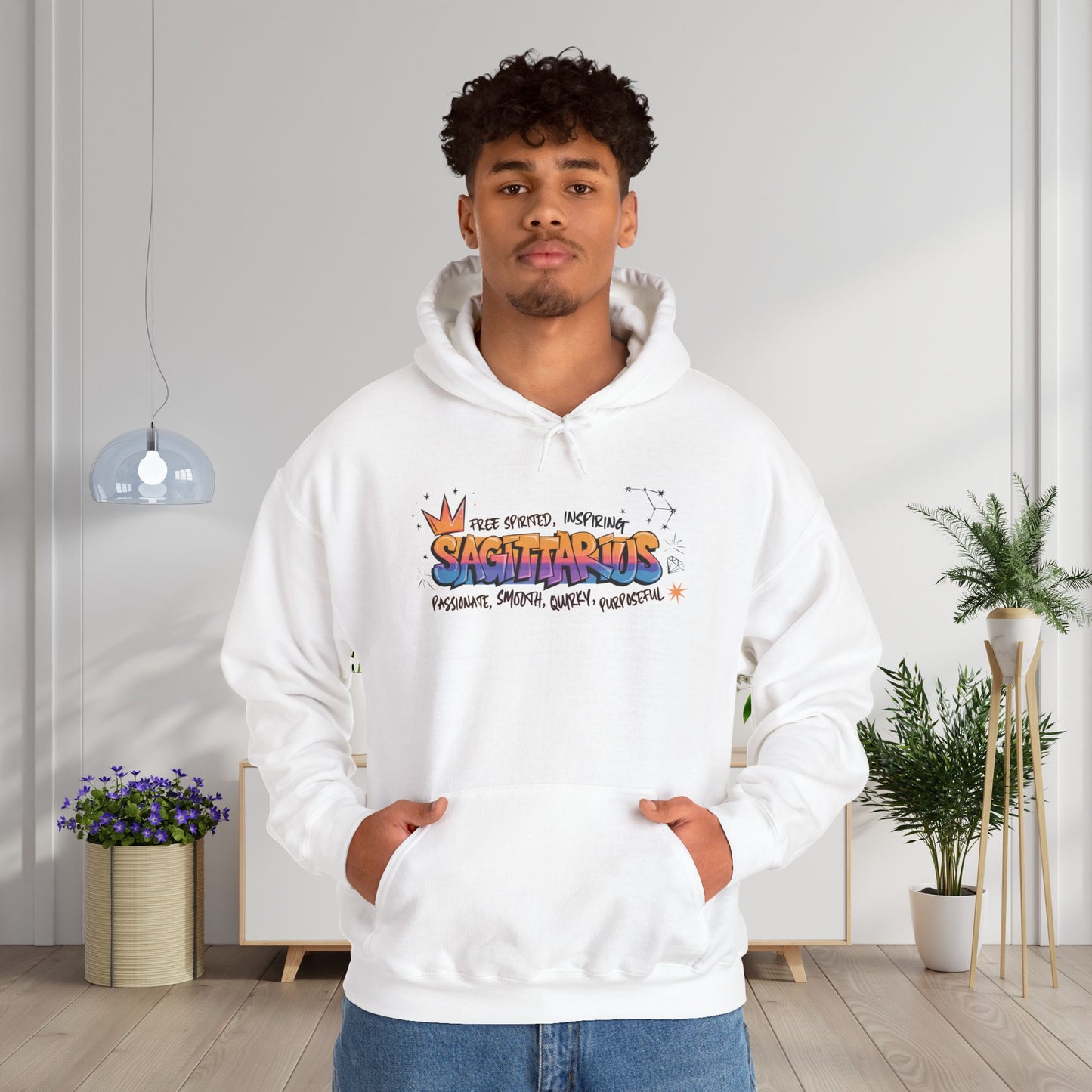 Sagittarius Street Art Heavy Blend™ Hooded Sweatshirt