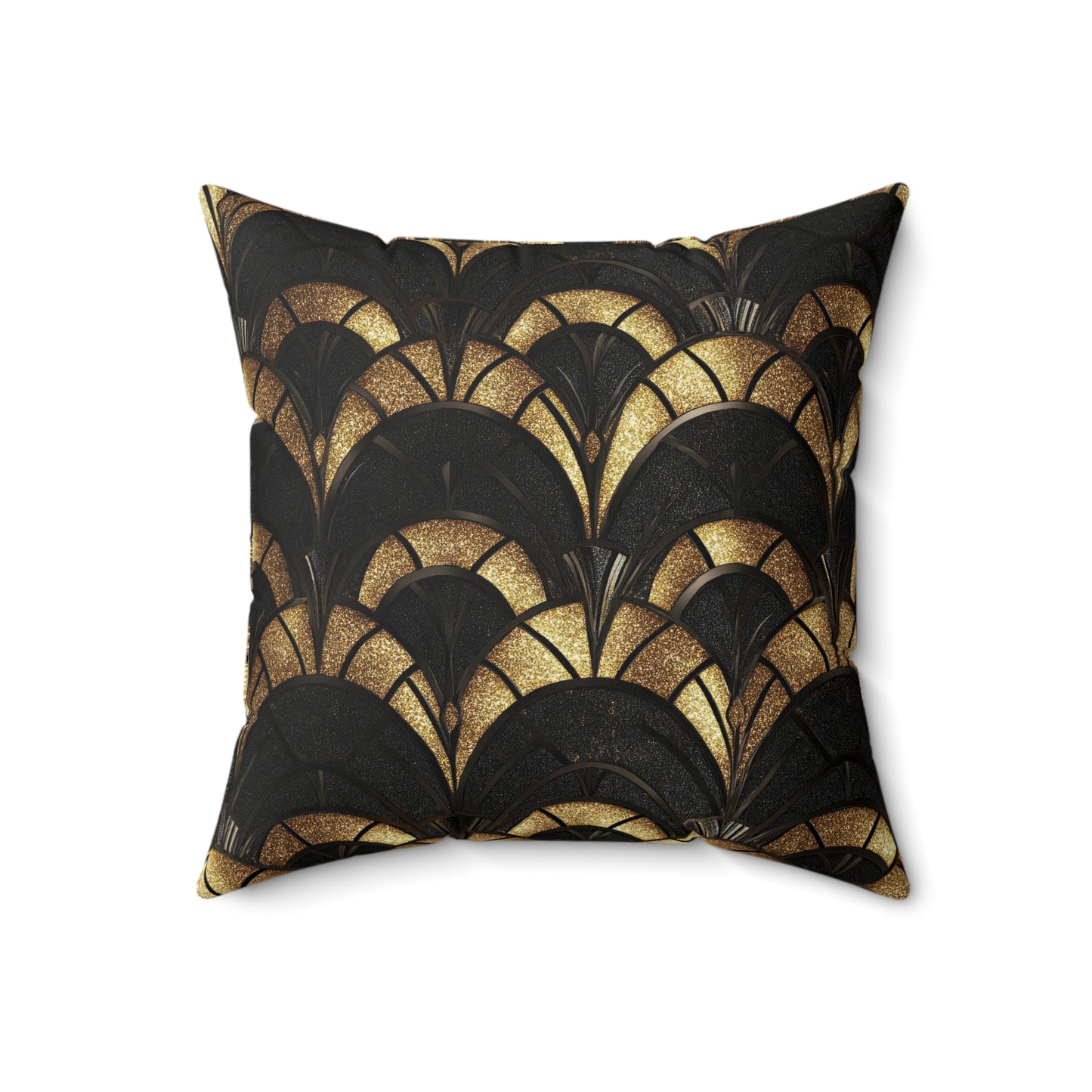 Gilded Elegance Throw Pillow