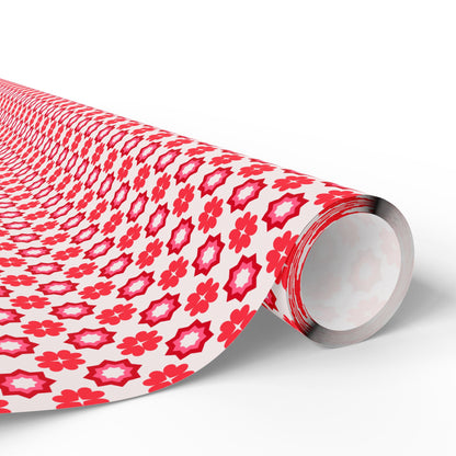 Scarlet Star Garden Wrapping Paper