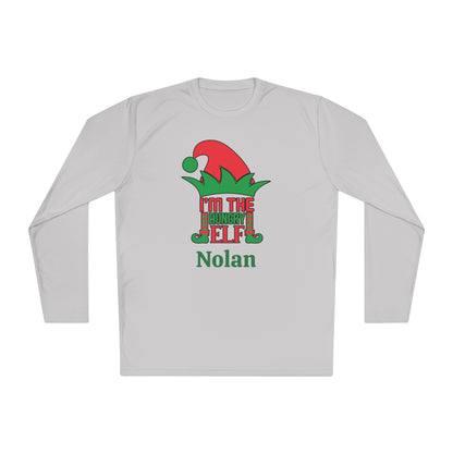 I'm The Hungry Elf Personalized Adult Long Sleeve Tee