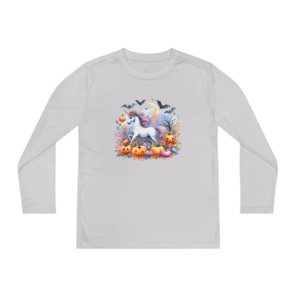 Halloween Unicorn Youth Long Sleeve Tee