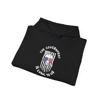 The Government is Lying To Us Skull Heavy Blend™ Hooded Sweatshirt