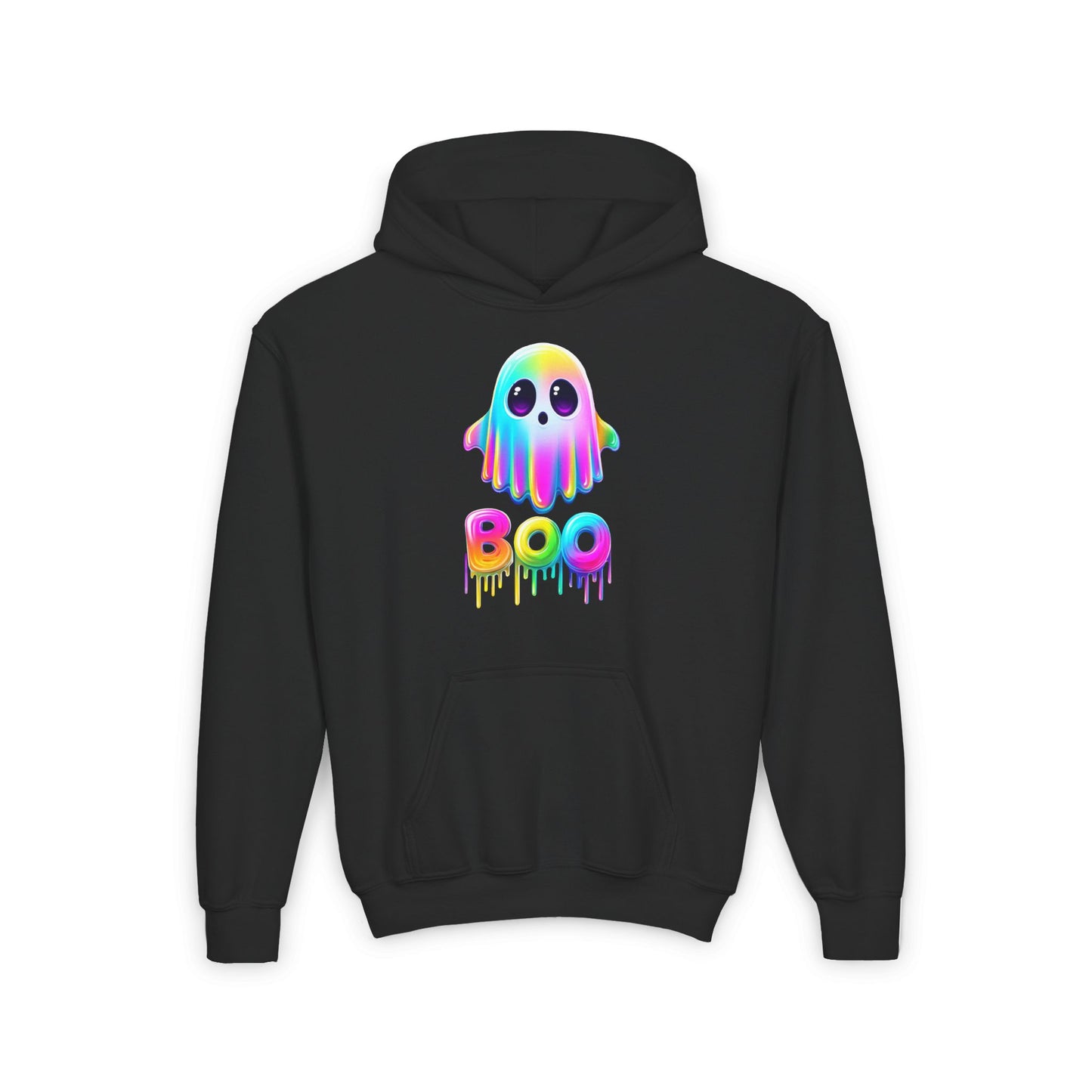 Neon Ghostly Boo Youth Heavy Blend Hoodie