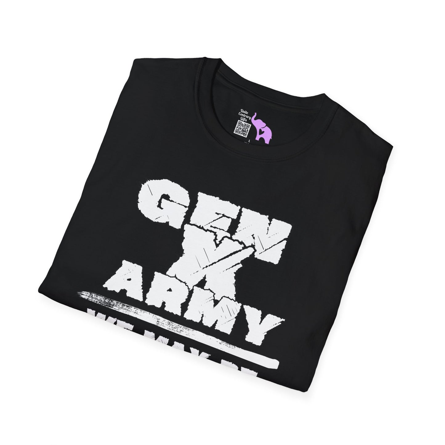 GenX Army We May Be Old But We Will Still Throw Hands Adult T-shirt
