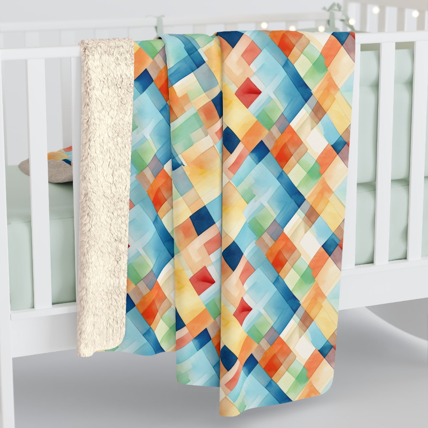 Rustic Radiance Sherpa Fleece Blanket