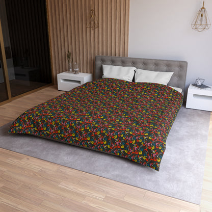 Humming Bloom Microfiber Duvet Cover