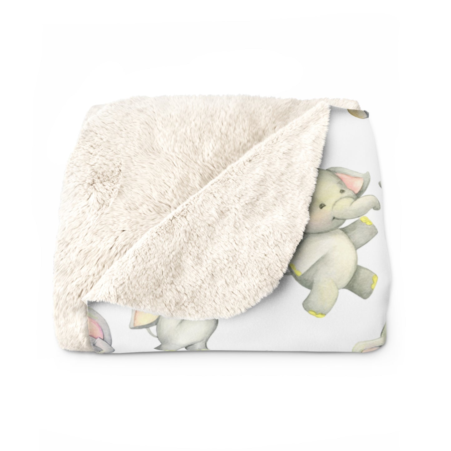 Dancing Elephants Fleece Blanket