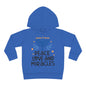 Hanukkah Peace Love & Miracles 1 Toddler Pullover Fleece Hoodie