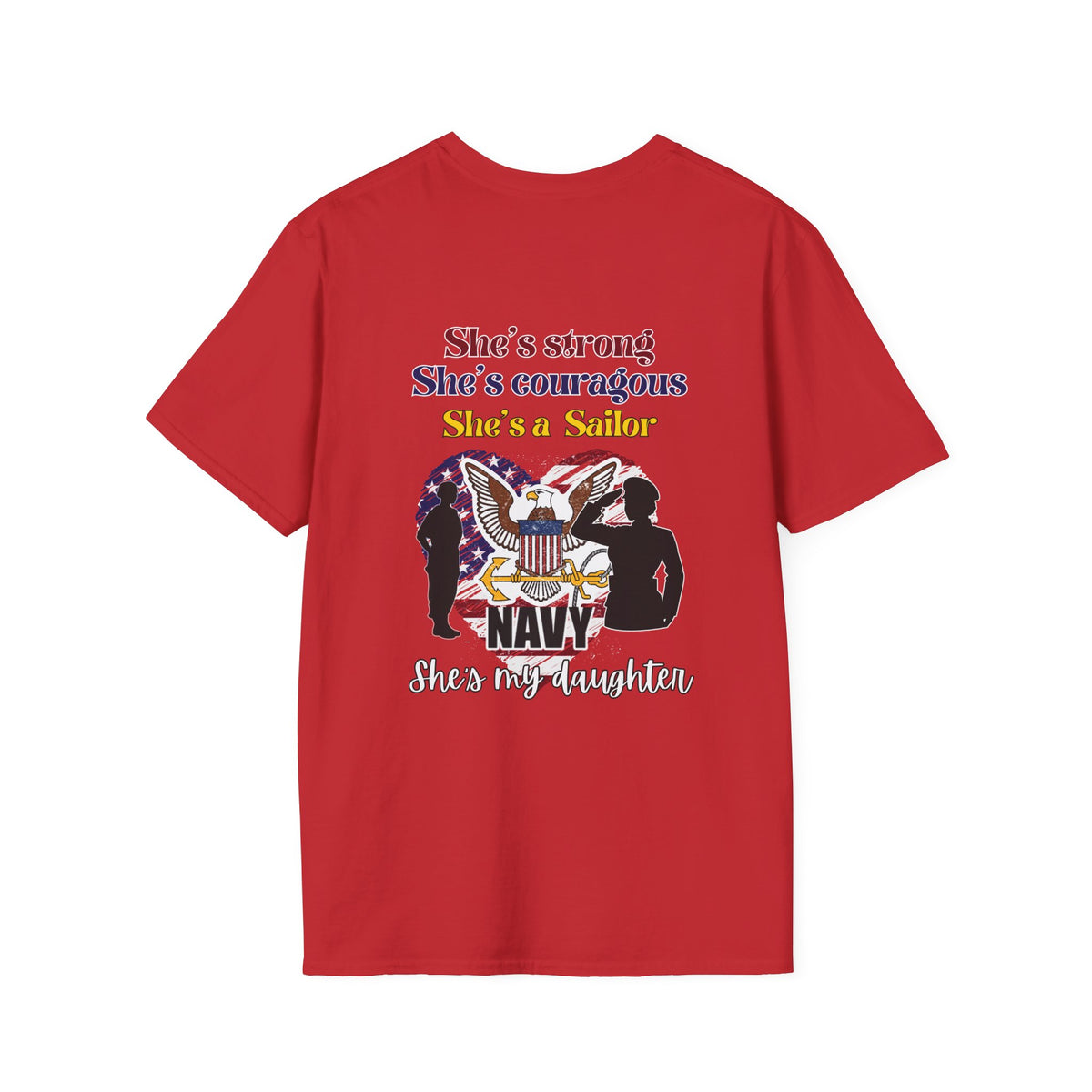 Proud Dad of Sailor US Navy Daughter Adult T-shirt