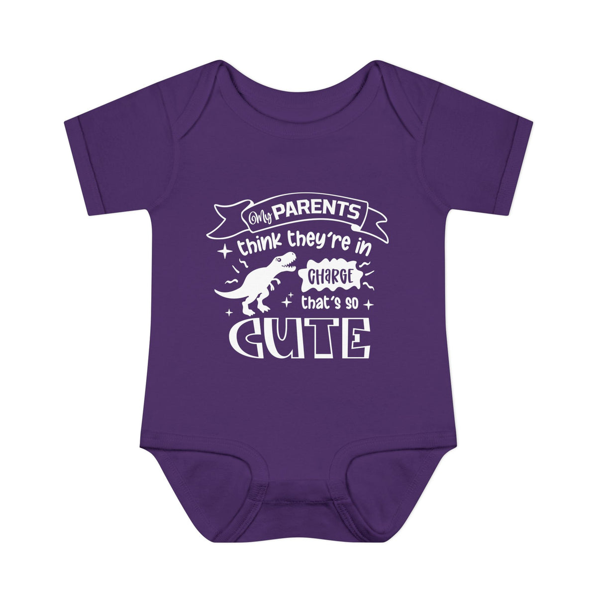 My Parents Think They're In Charge That's So Cute Baby Rib Bodysuit