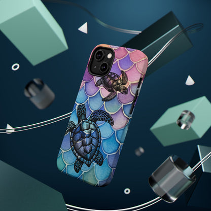 Sea Turtle Silhouette MagSafe® Compatible Tough Case for iPhone