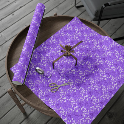 Lavender Peony Symphony Wrapping Paper