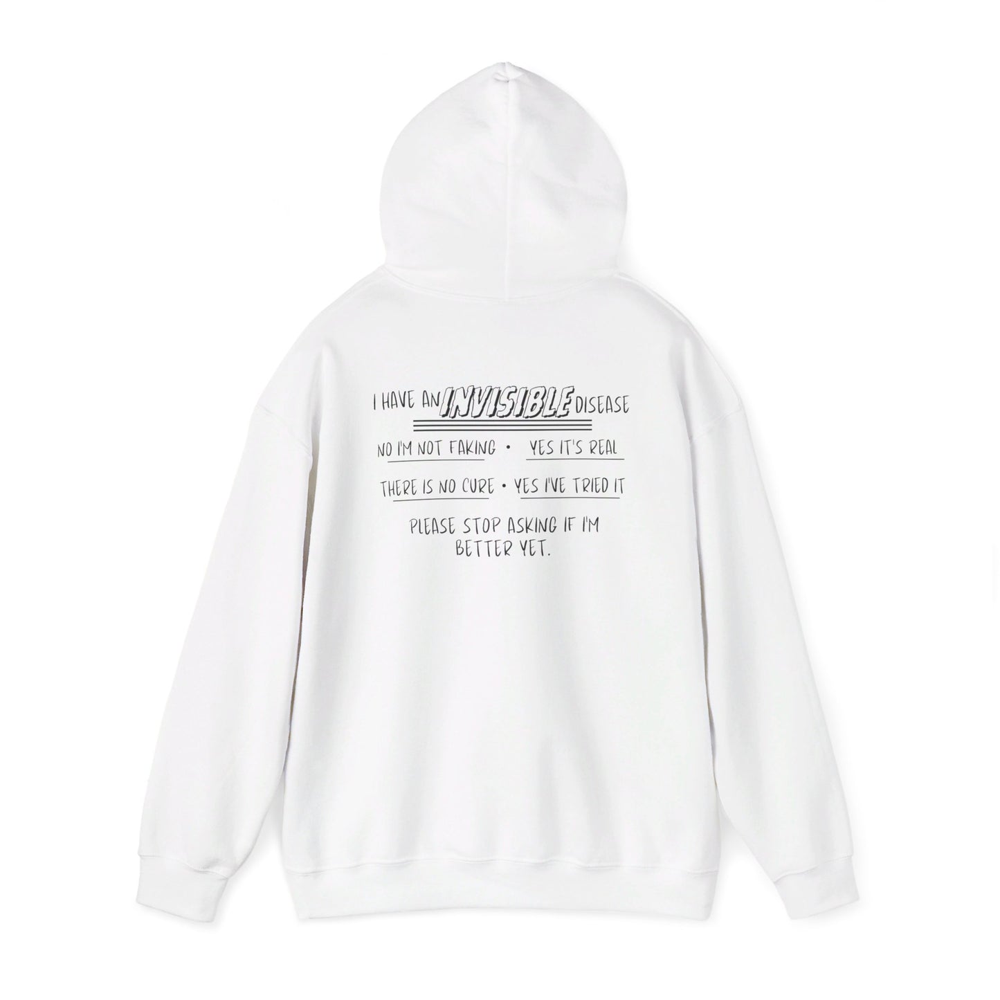 I'm An Invisible Warrior Heavy Blend™ Hooded Sweatshirt