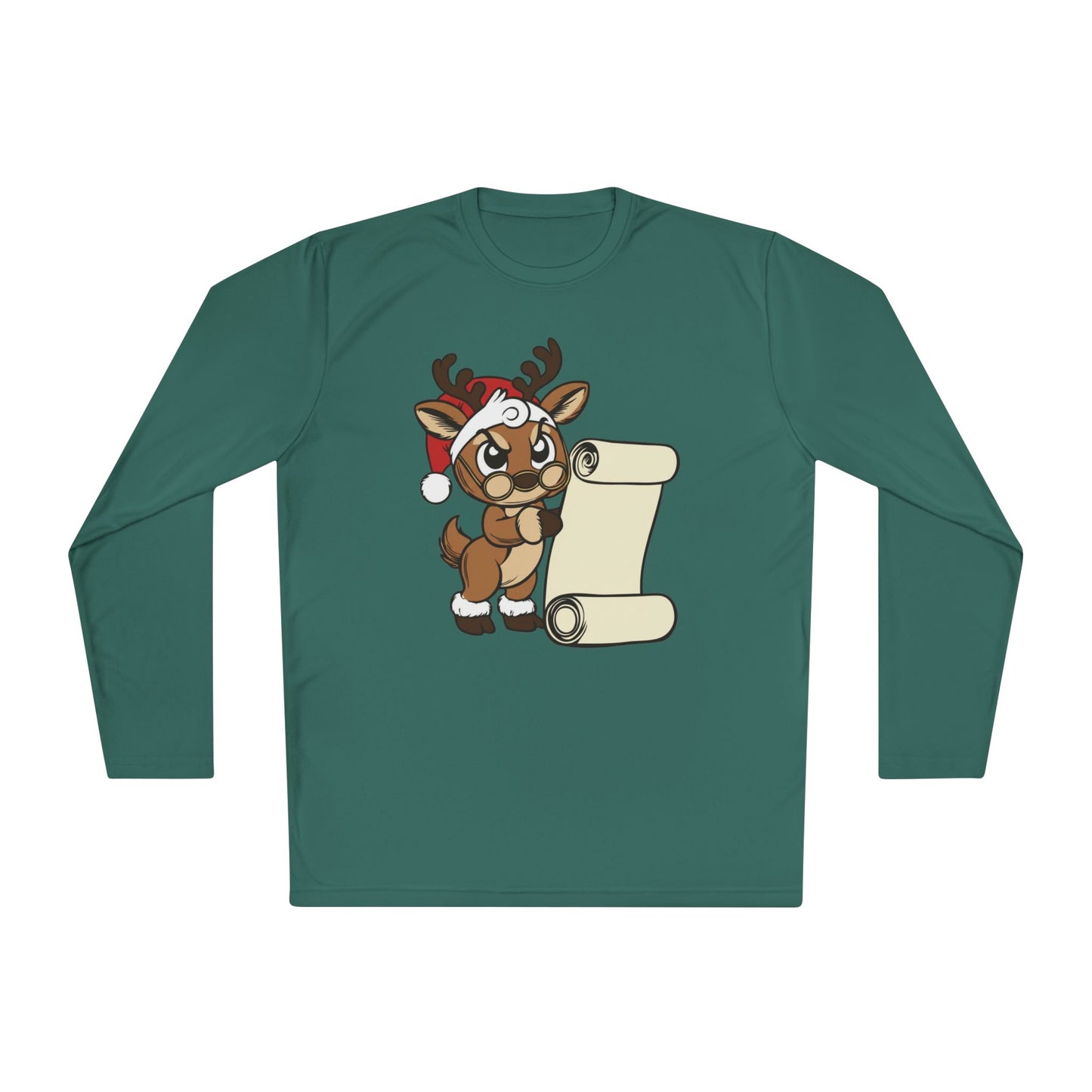 Reindeer Claus Adult Long Sleeve Tee