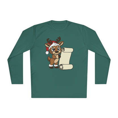 Reindeer Claus Adult Long Sleeve Tee