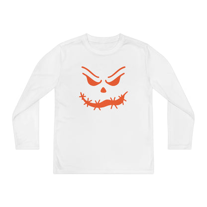 Loopy Jack-O-Lantern Youth Long Sleeve Tee