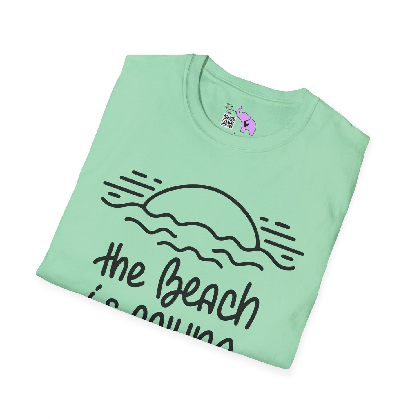 The Beach Is Calling Adult T-shirt