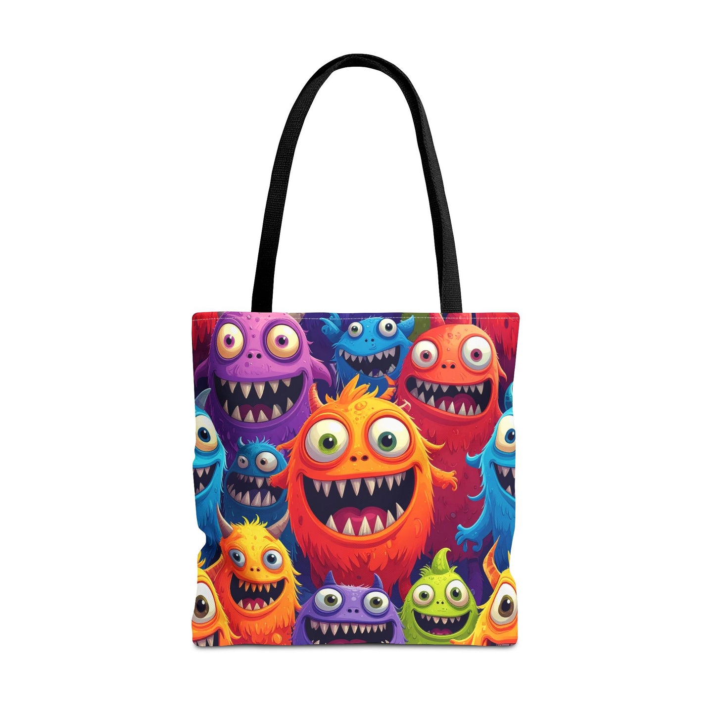 Happy Little Monsters Canvas Tote Bag