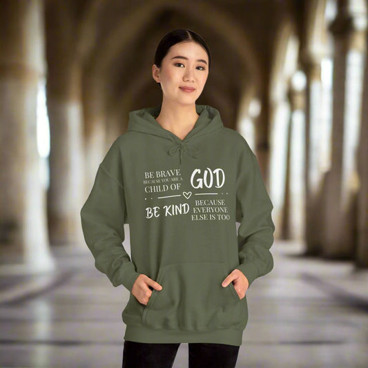 Because You Are A Child of God Heavy Blend™ Hooded Sweatshirt