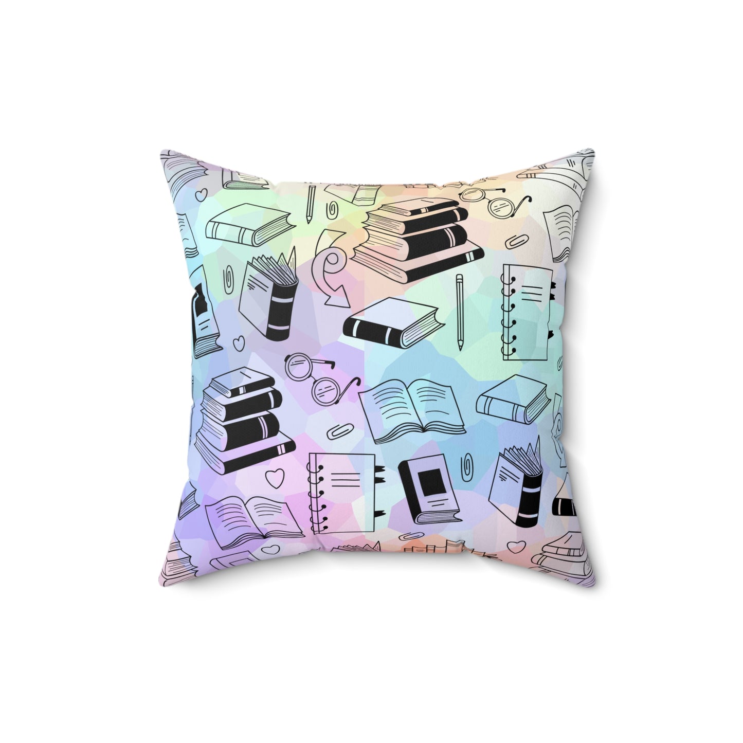 Colorful Chapters Throw Pillow