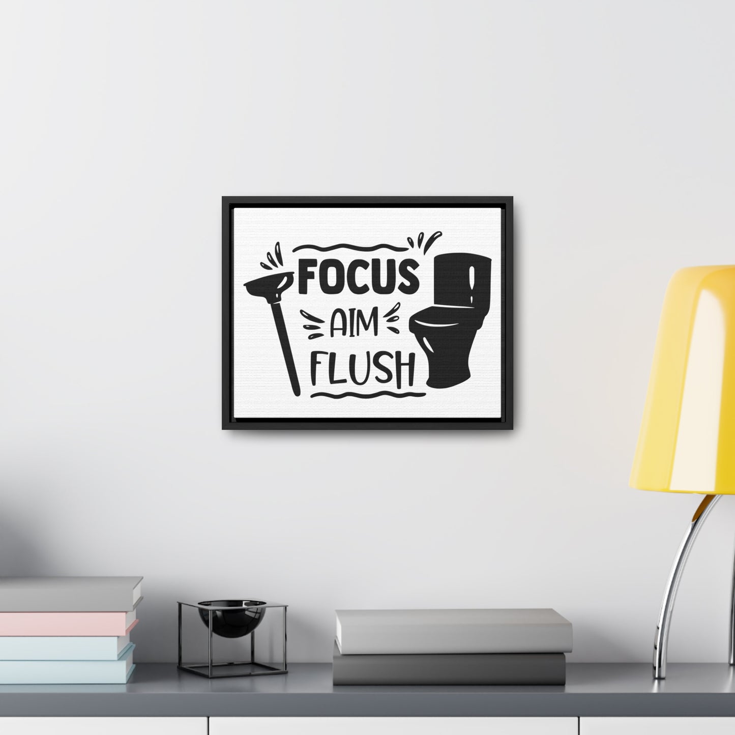 Focus Aim Flush Canvas Wraps, Horizontal Frame