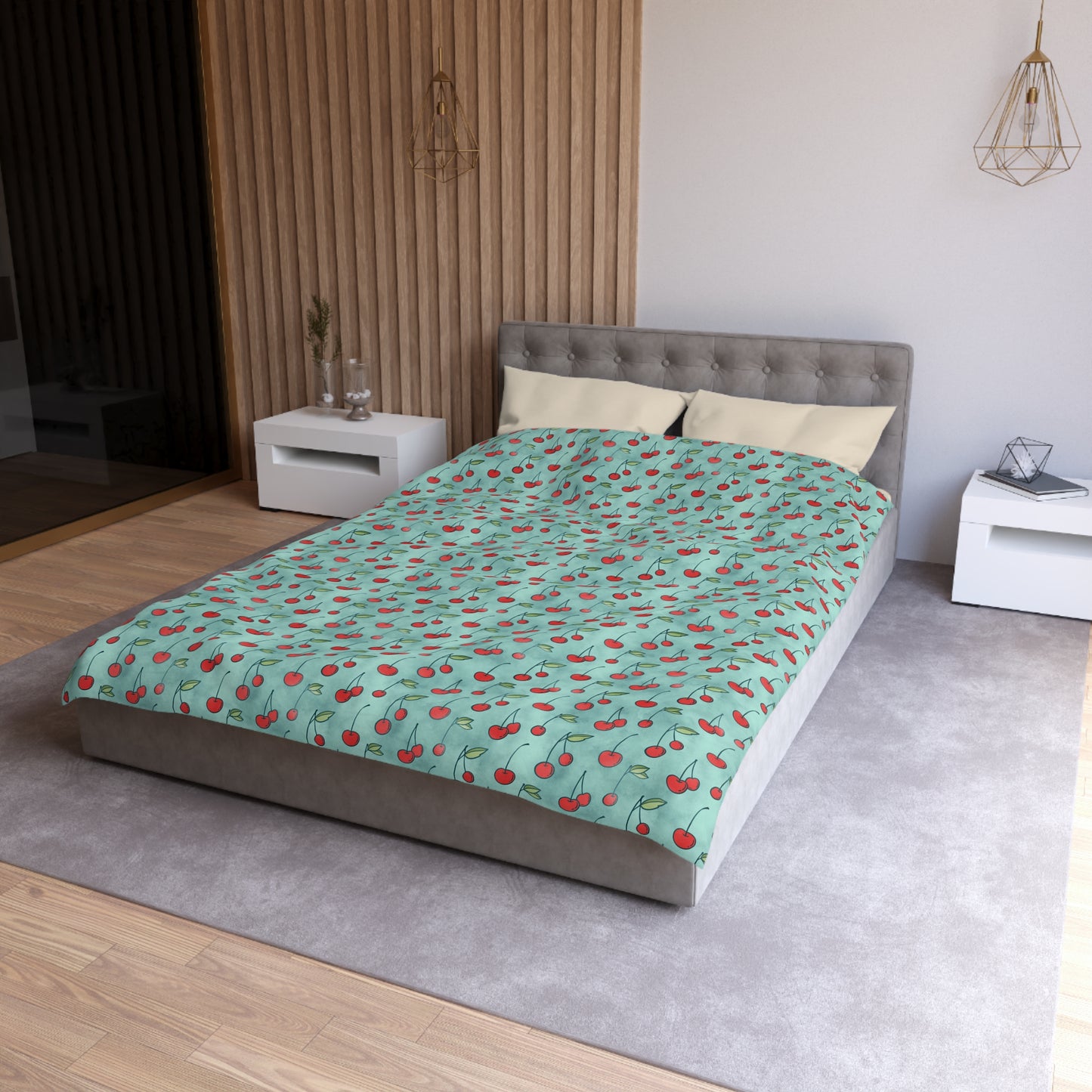 Cherry Jubilee Microfiber Duvet Cover