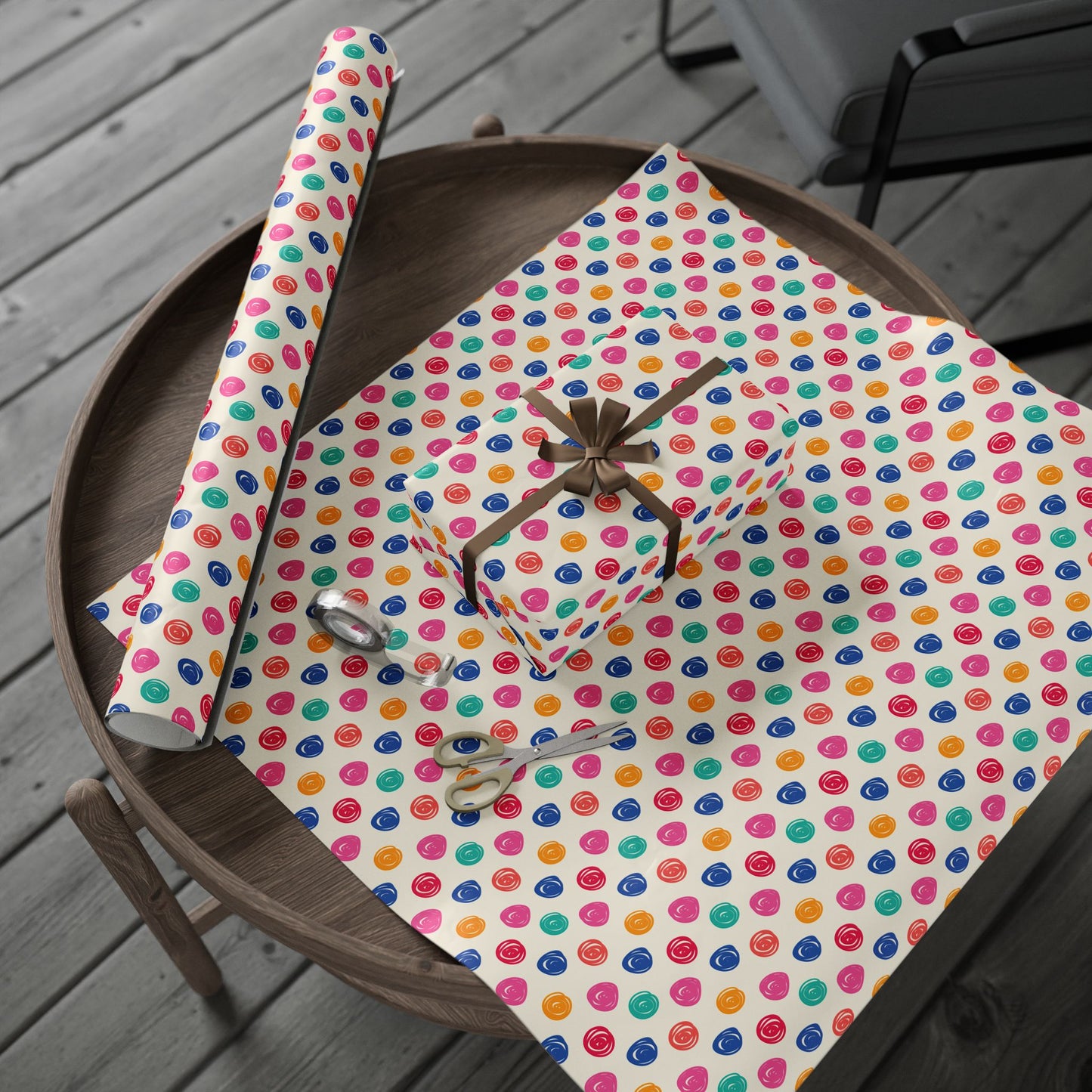 Doodle Dots Wrapping Paper