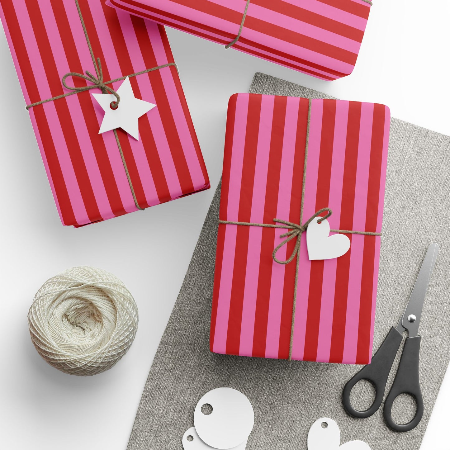 Be Mine Stripes Wrapping Paper