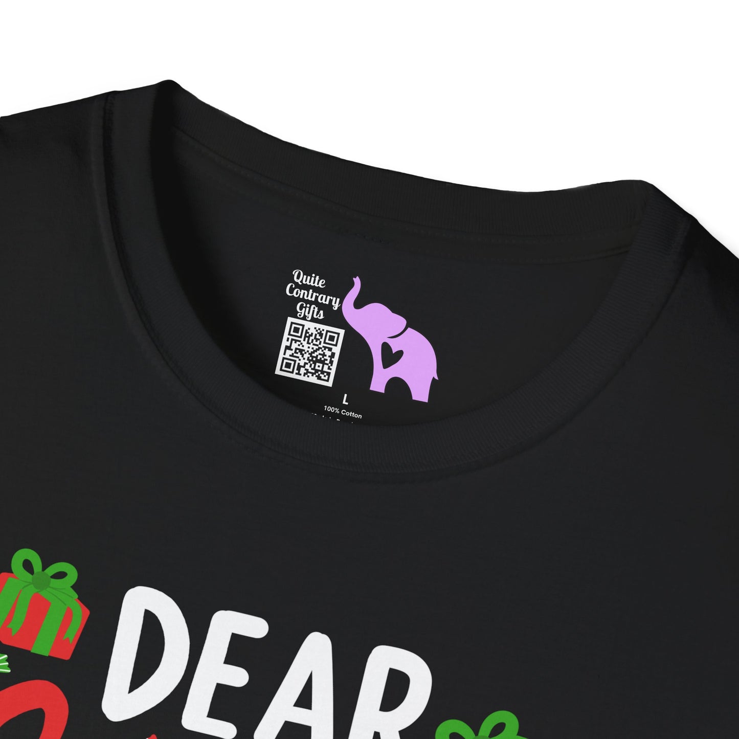 Dear Santa He Is The Naughty One Adult T-shirt