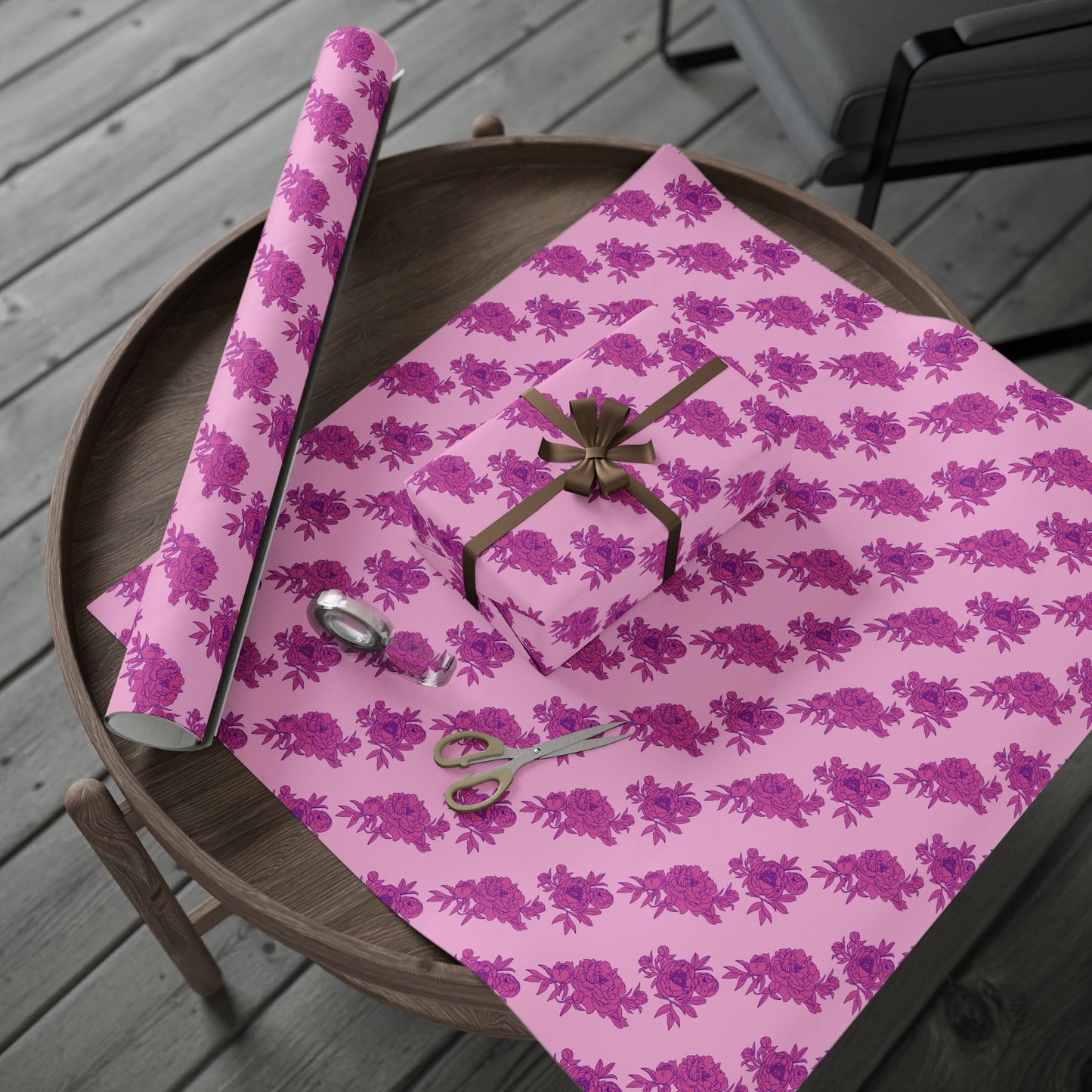 Bubblegum Bloom Peonies Wrapping Paper
