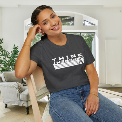 Think Differently Adult T-shirt
