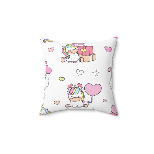 Unicorns of Love Throw Pillow